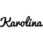 Preview: Karolina - Schriftzug aus Buchenholz