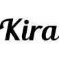 Preview: Kira - Schriftzug aus Buchenholz