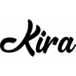 Preview: Kira - Schriftzug aus Buchenholz