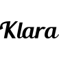 Preview: Klara - Schriftzug aus Buchenholz