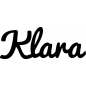 Preview: Klara - Schriftzug aus Buchenholz