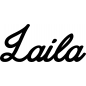 Preview: Laila - Schriftzug aus Buchenholz