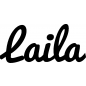 Preview: Laila - Schriftzug aus Buchenholz