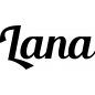 Preview: Lana - Schriftzug aus Buchenholz
