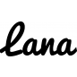 Preview: Lana - Schriftzug aus Buchenholz
