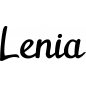 Preview: Lenia - Schriftzug aus Buchenholz