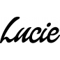 Preview: Lucie - Schriftzug aus Buchenholz