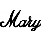 Preview: Mary - Schriftzug aus Buchenholz