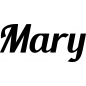 Preview: Mary - Schriftzug aus Buchenholz