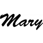 Preview: Mary - Schriftzug aus Buchenholz