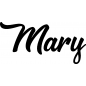 Preview: Mary - Schriftzug aus Buchenholz