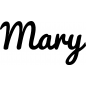 Preview: Mary - Schriftzug aus Buchenholz