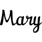 Preview: Mary - Schriftzug aus Buchenholz