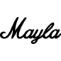 Preview: Mayla - Schriftzug aus Buchenholz