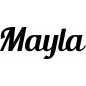 Preview: Mayla - Schriftzug aus Buchenholz