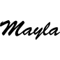 Preview: Mayla - Schriftzug aus Buchenholz