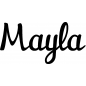 Preview: Mayla - Schriftzug aus Buchenholz