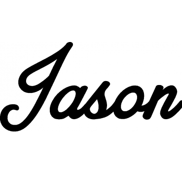 Jason - Schriftzug aus Birke-Sperrholz