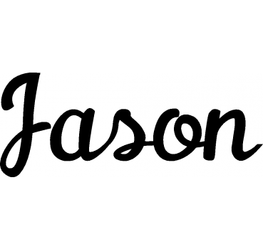 Jason - Schriftzug aus Birke-Sperrholz