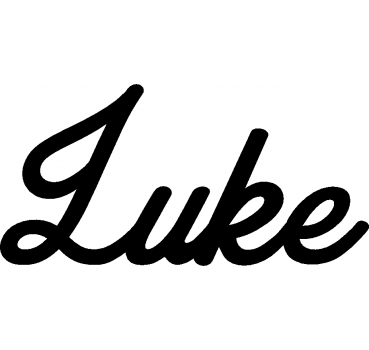 Luke - Schriftzug aus Birke-Sperrholz