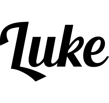 Luke - Schriftzug aus Birke-Sperrholz