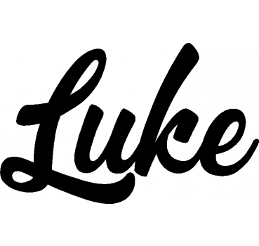 Luke - Schriftzug aus Birke-Sperrholz