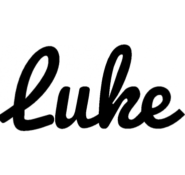 Luke - Schriftzug aus Birke-Sperrholz