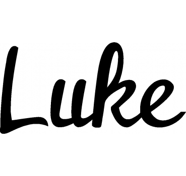 Luke - Schriftzug aus Birke-Sperrholz