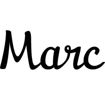 Marc - Schriftzug aus Birke-Sperrholz