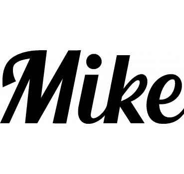 Mike - Schriftzug aus Birke-Sperrholz