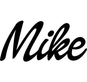 Mike - Schriftzug aus Birke-Sperrholz