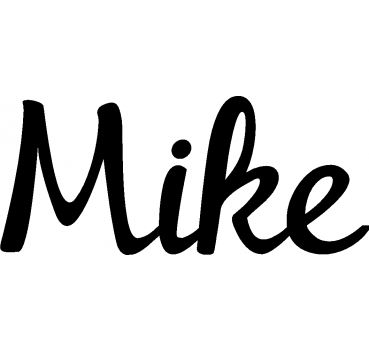 Mike - Schriftzug aus Birke-Sperrholz