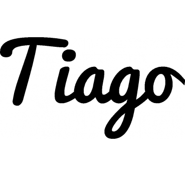 Tiago - Schriftzug aus Birke-Sperrholz