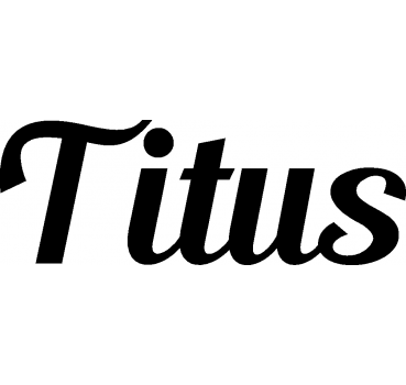 Titus - Schriftzug aus Birke-Sperrholz