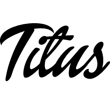 Titus - Schriftzug aus Birke-Sperrholz