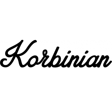 Korbinian - Schriftzug aus Buchenholz