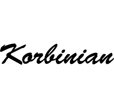 Korbinian - Schriftzug aus Buchenholz