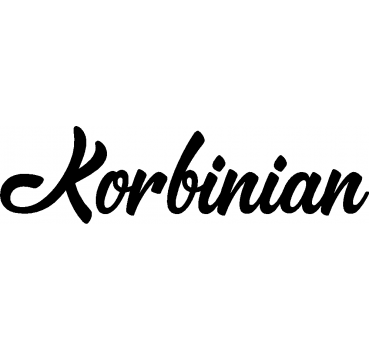 Korbinian - Schriftzug aus Buchenholz