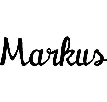 Markus - Schriftzug aus Buchenholz