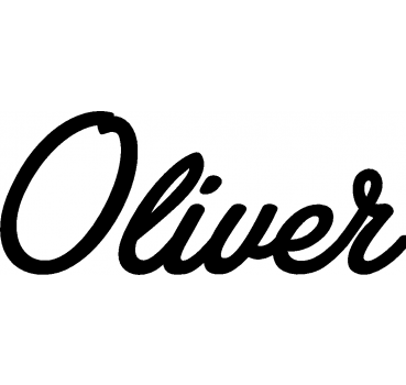 Oliver - Schriftzug aus Buchenholz