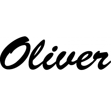 Oliver - Schriftzug aus Buchenholz