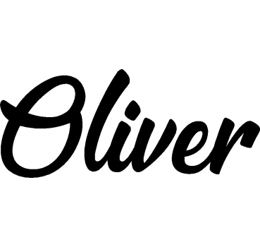 Oliver - Schriftzug aus Buchenholz