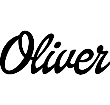 Oliver - Schriftzug aus Buchenholz