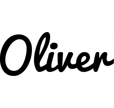 Oliver - Schriftzug aus Buchenholz