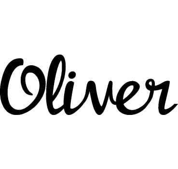 Oliver - Schriftzug aus Buchenholz