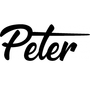 Peter - Schriftzug aus Buchenholz