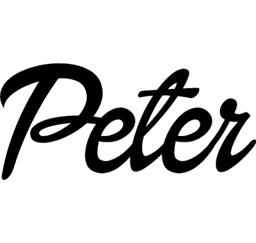 Peter - Schriftzug aus Buchenholz