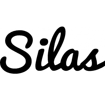 Silas - Schriftzug aus Buchenholz