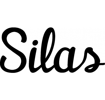 Silas - Schriftzug aus Buchenholz