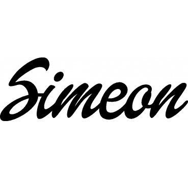 Simeon - Schriftzug aus Buchenholz